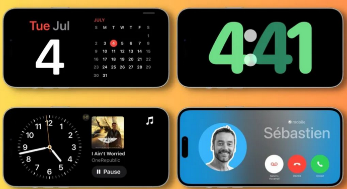 双江苹果手机维修分享iOS17横屏充电待机显示有什么好处 