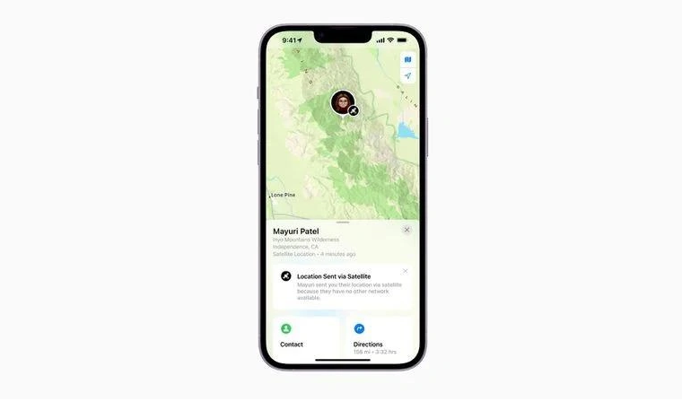 双江苹果14维修分享iPhone14系列中 FindMy功能通过卫星分享位置方法教程 